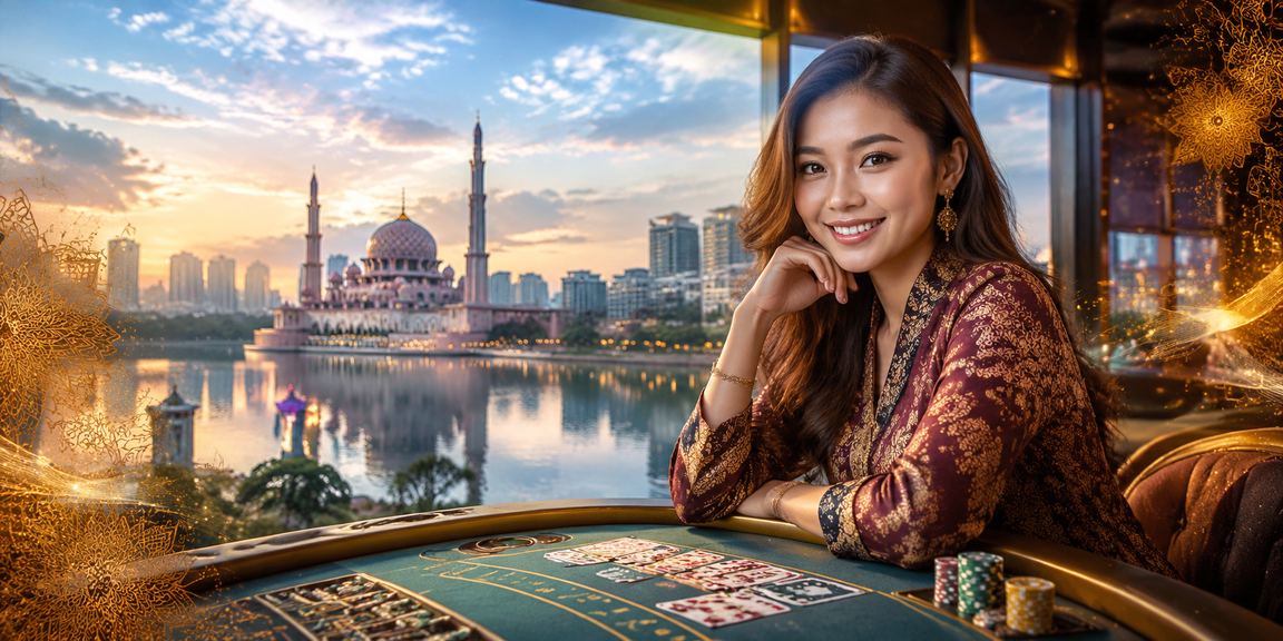 Suasana meja permainan kasino baccarat di Putrajaya melalui platform myr888 dalam Bahasa Melayu